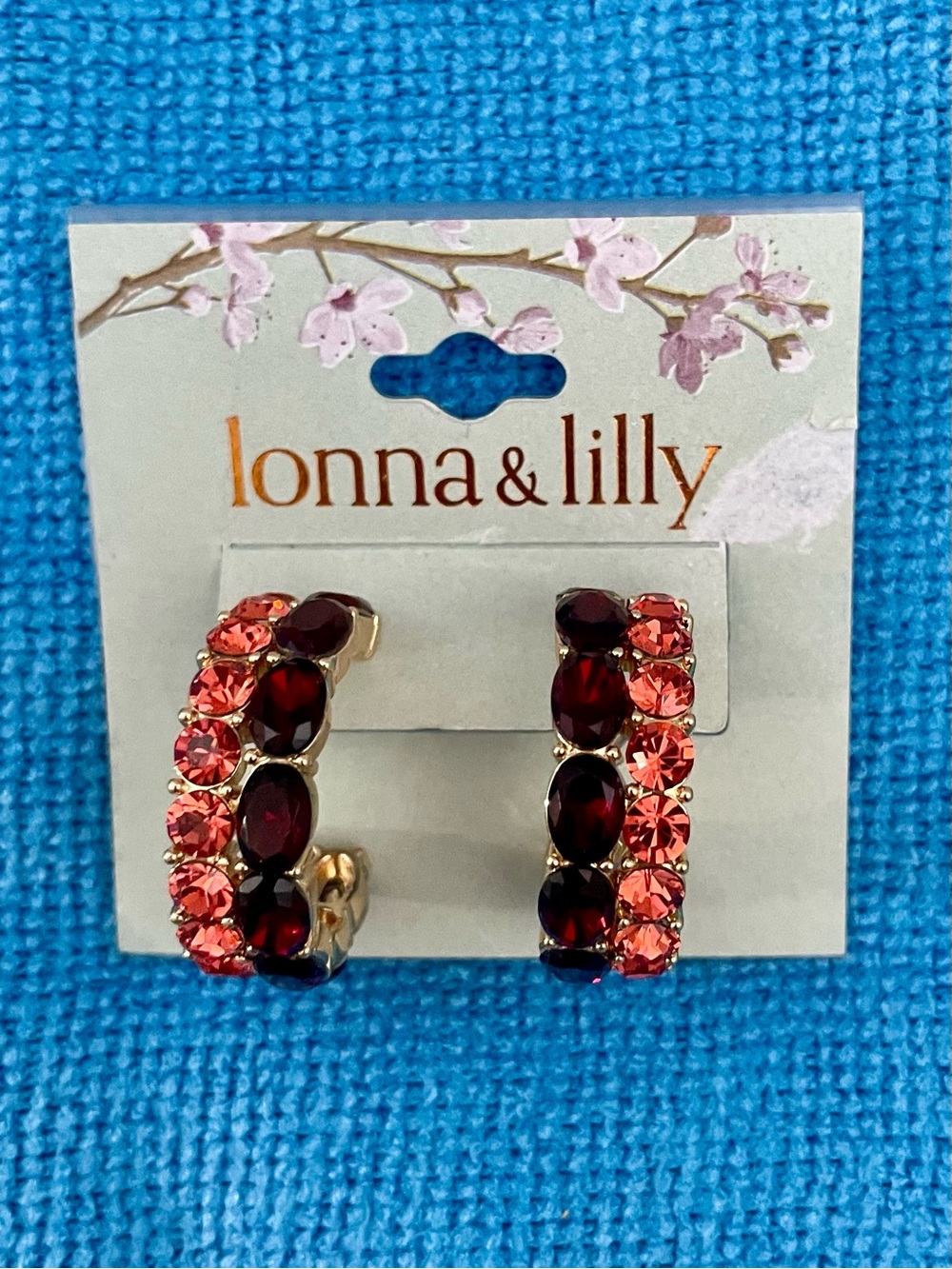 Lonna & Lilly Gold-Tone Semi-Hoop Earrings